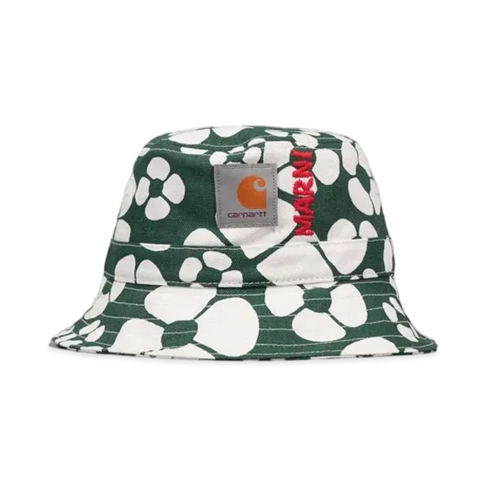 Marni x Carhartt WIP Green Bucket Hat "Forest Green"
