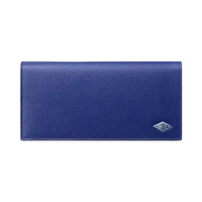 Cartier International Wallet with Zipper, Cartier Losange "Ink Color"