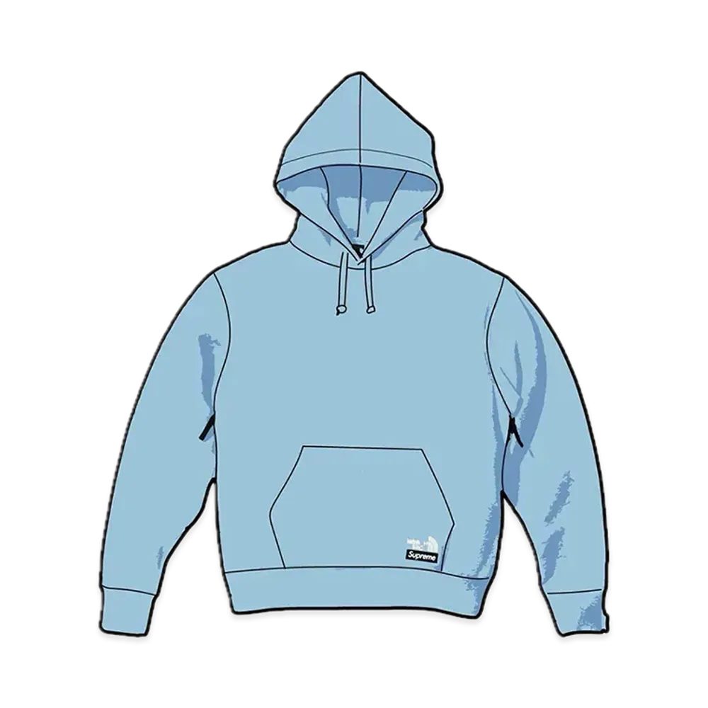 Supreme x The North Face Convertible Hooded Sweatshirt "Blue"