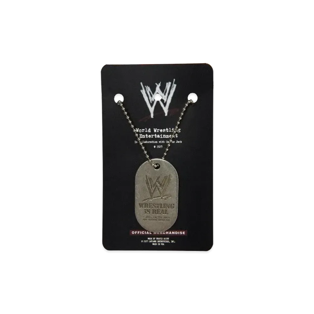 Travis Scott Cactus Jack x WWE Dog Tag "Black"