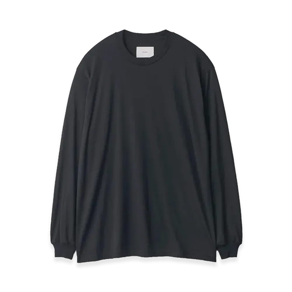 ssstein Fine Wool Oversized Long Sleeve Tee "Black"