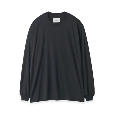 ssstein Fine Wool Oversized Long Sleeve Tee "Black"