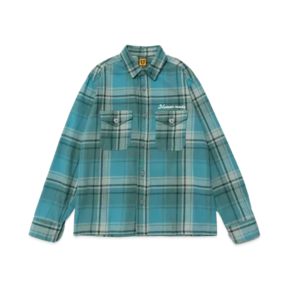 HUMAN MADE Checked Overshirt "Blue"