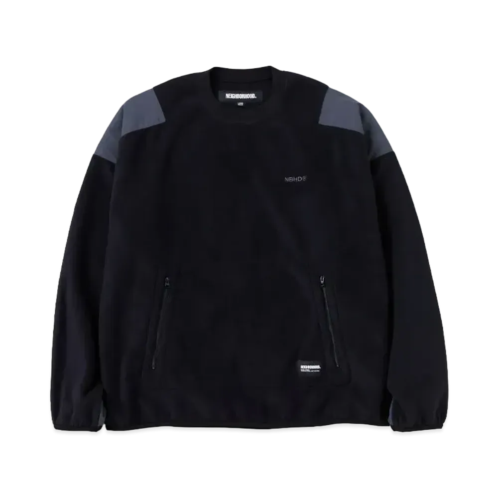 NEIGHBORHOOD Fleece Crewneck LS "Black"