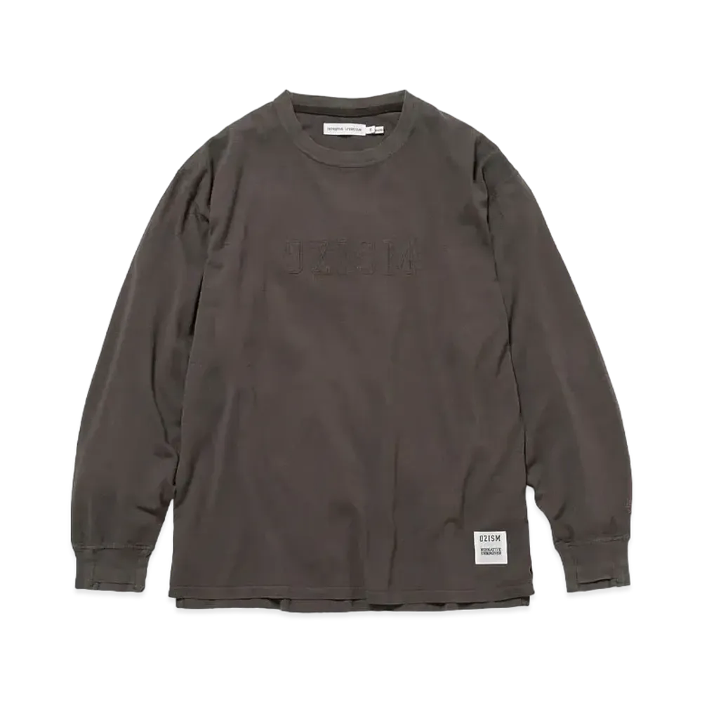 UNDERCOVER OZISM x Nonnative Monk LS Tee Cotton Paper Jersey Overdyed "Charcoal"