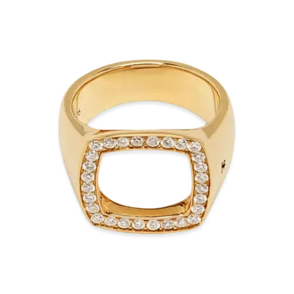 TOMWOOD Cushion Open Diamond "Gold"