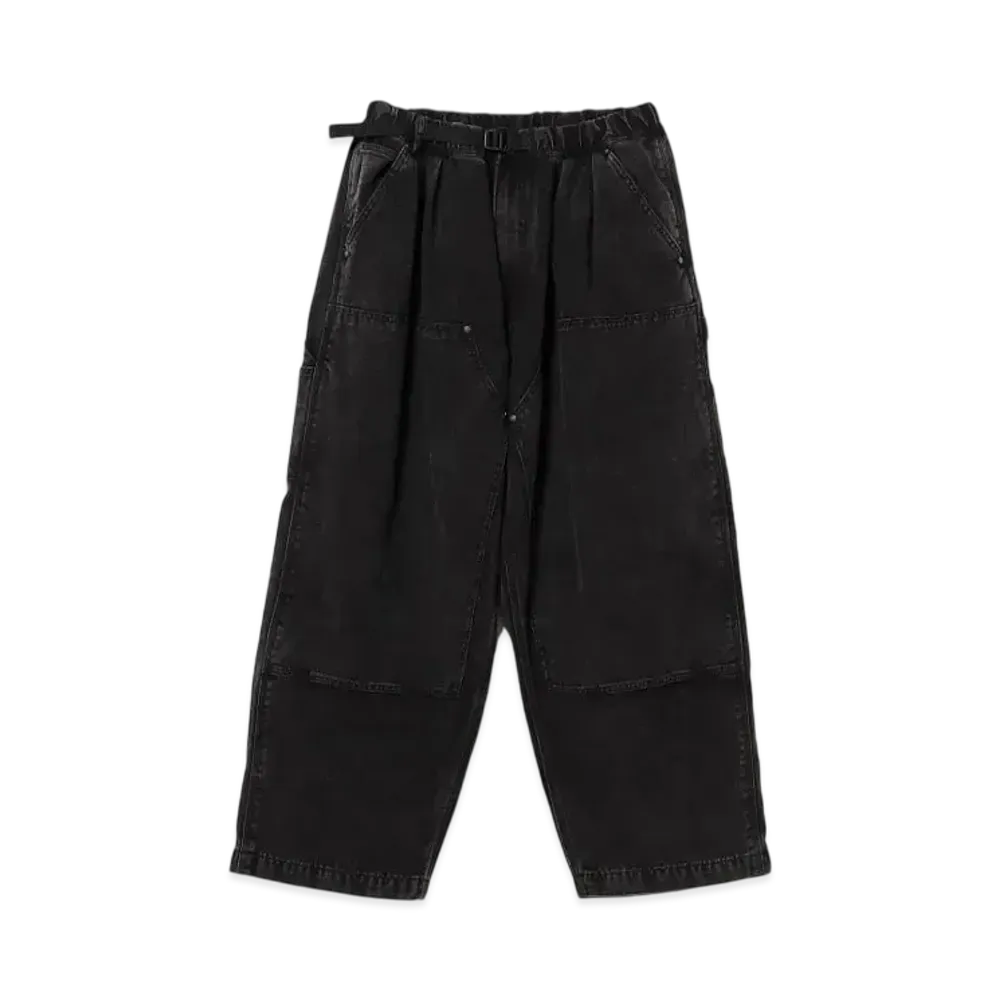 BEAMS Faded Duck Double-Knee Painter Pants "FeadBlack"