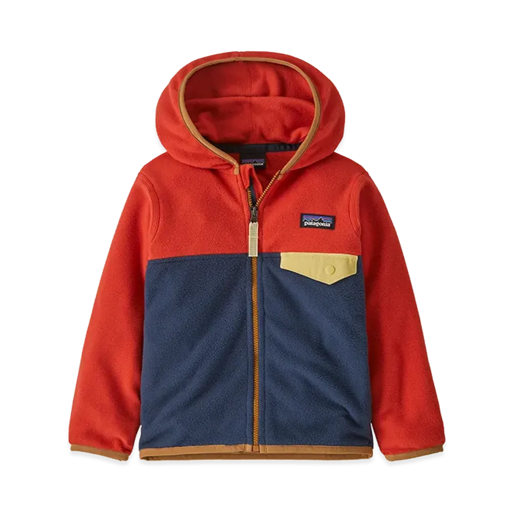 Patagonia Baby Micro D Snap-T Jacket "New Navy w/Madder Red"