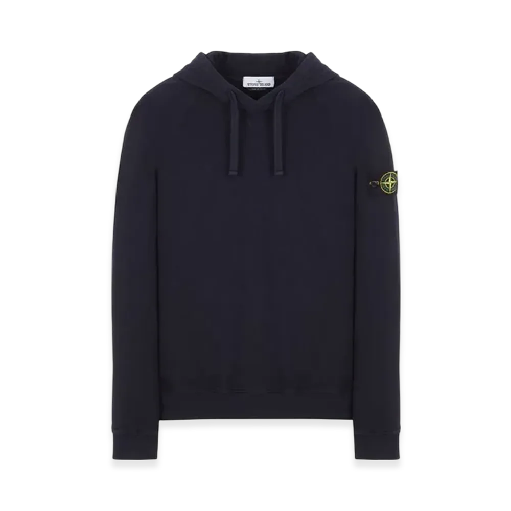 Stone Island 62160 Malfile Fleece Garment Dyed Hooded Sweatshirt - 23SS "Navy Blue"