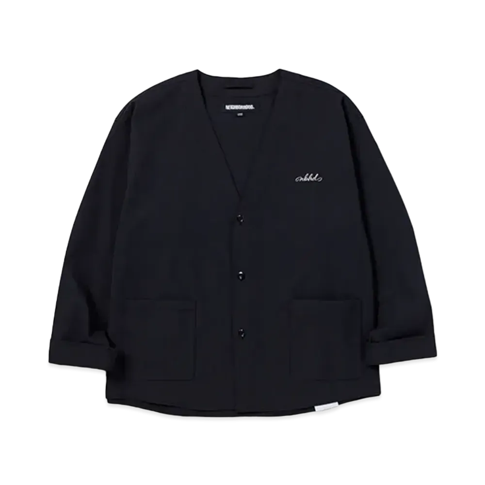 NEIGHBORHOOD No Collar Shirt LS "Black"