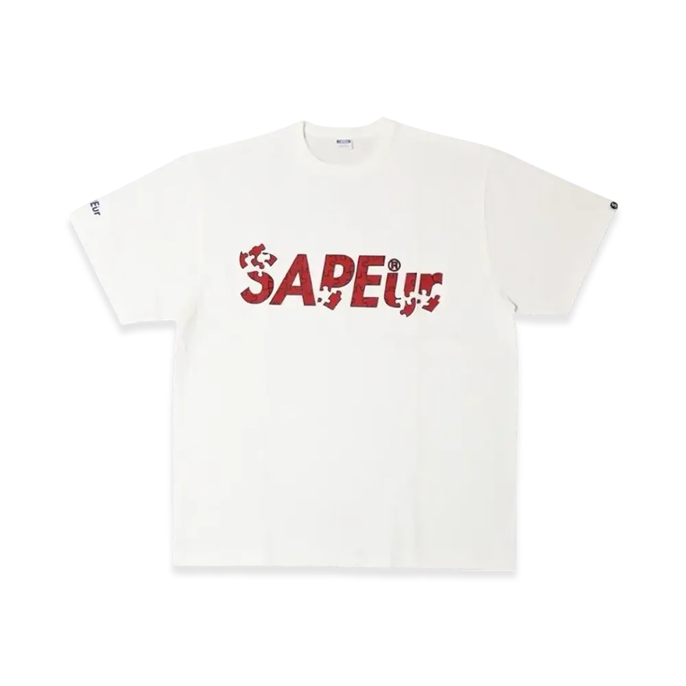 SAPEur Puzzle Logo S/S Tee "White"