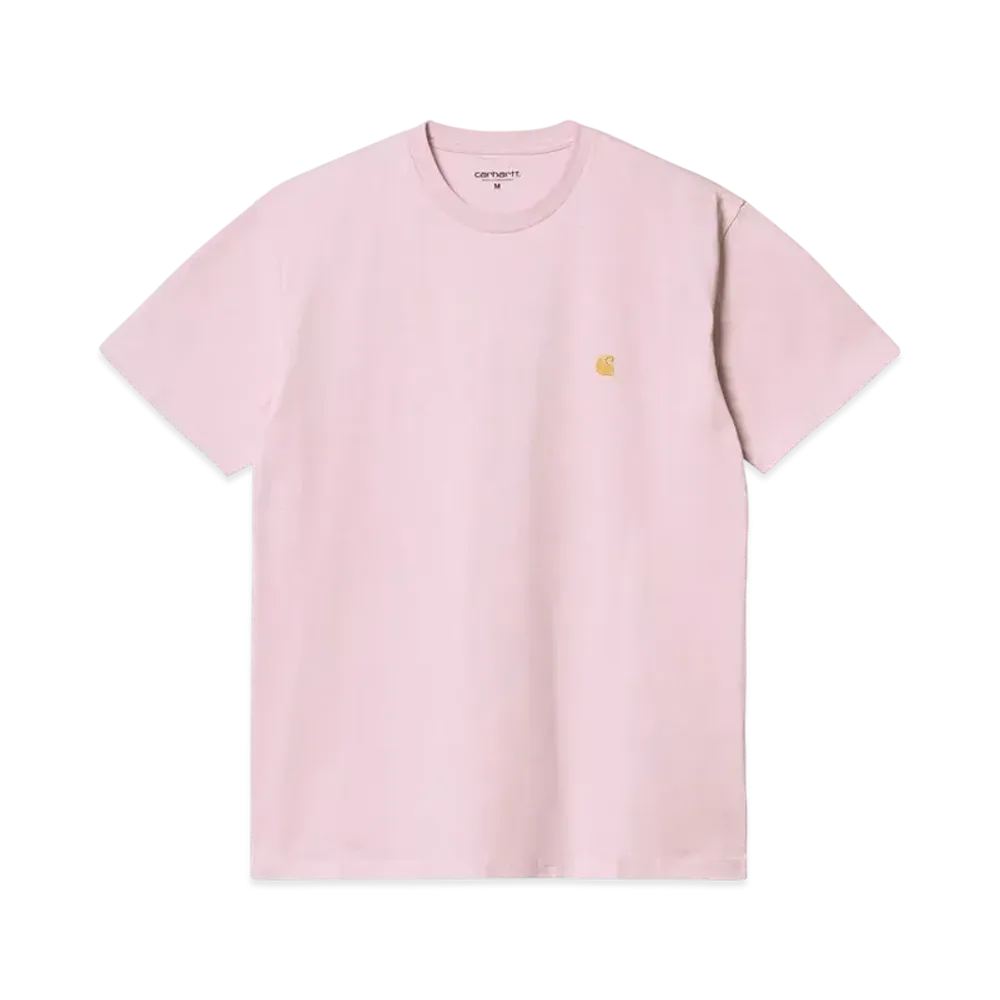 Carhartt WIP Short Sleeve Chase T-Shirt "Pale Quartz/Gold Pink"