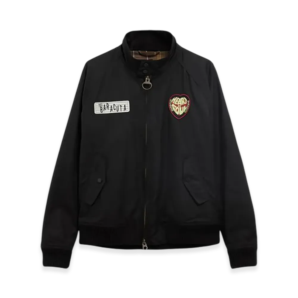 Barbour x BARACUTA Badged Porton Wax Jacket "Black"