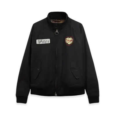 Barbour x BARACUTA Badged Porton Wax Jacket "Black"