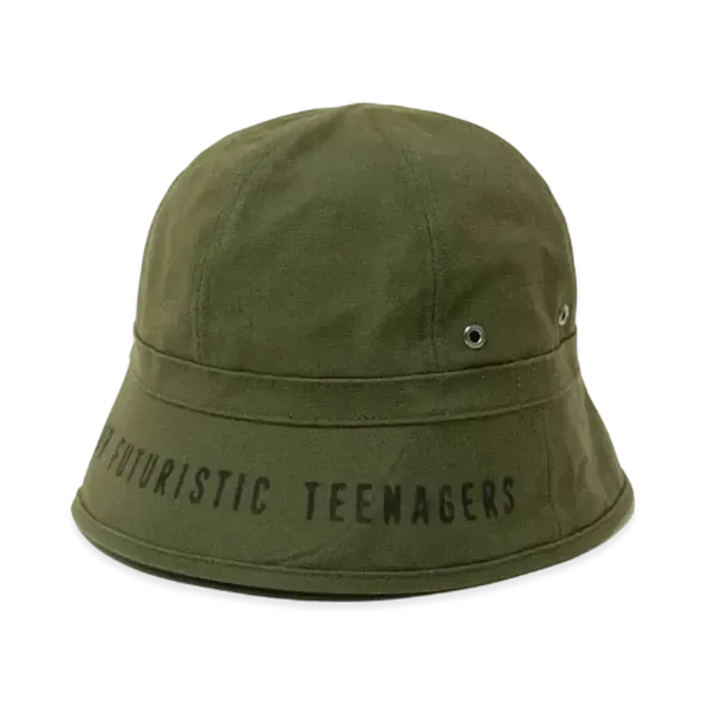 HUMAN MADE Round Bucket Hat "Olive Drab"