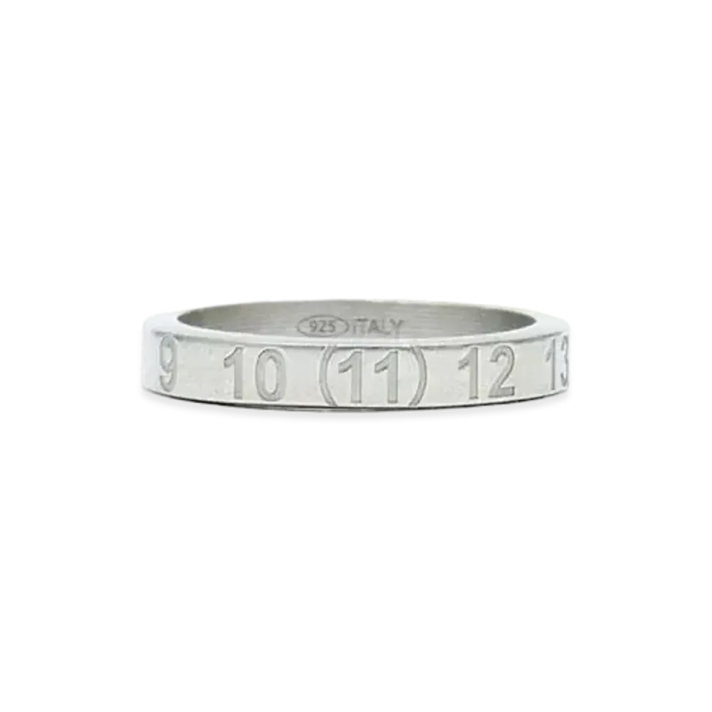 Maison Margiela Number Logo Slim Ring "Silver"