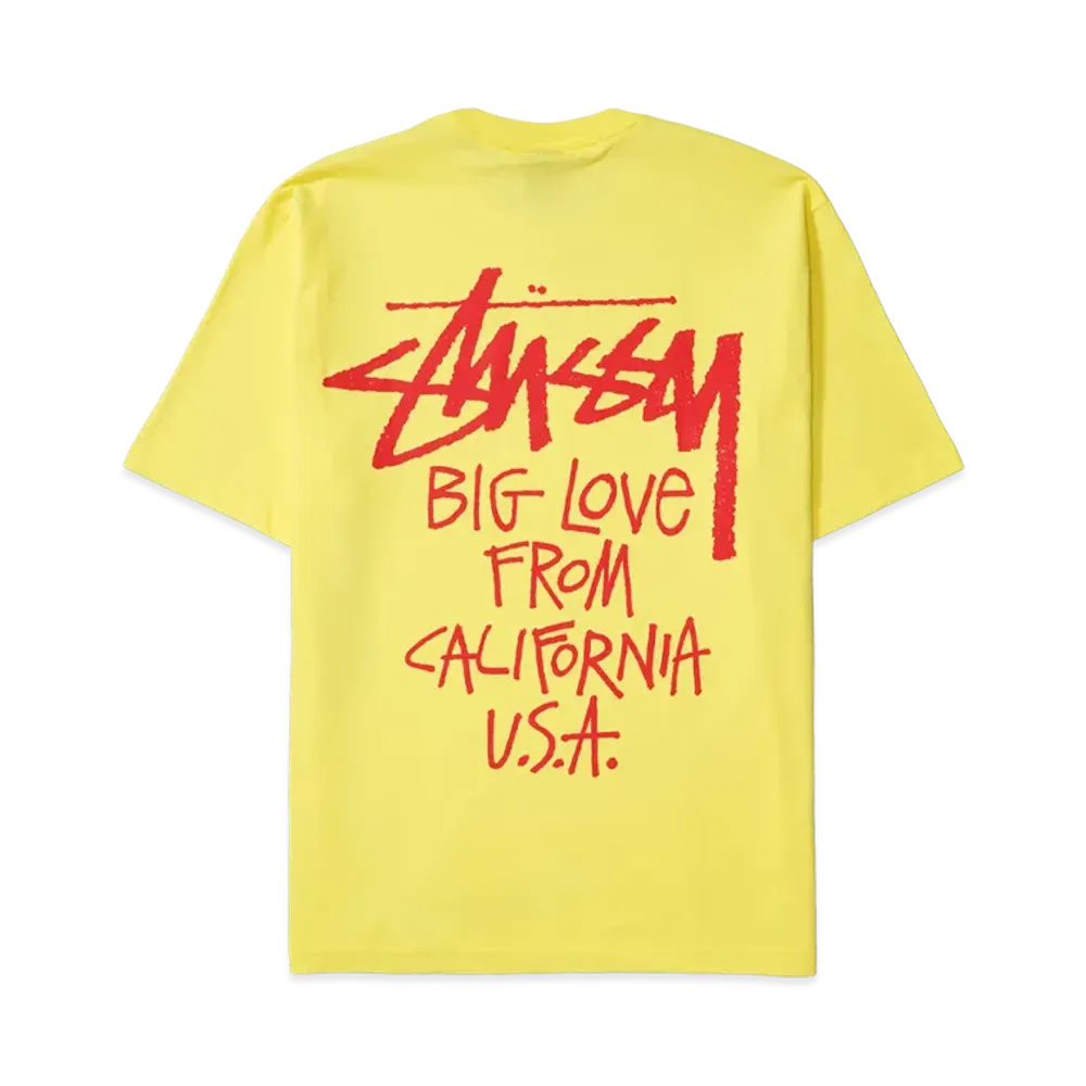 Stussy Big Love Tee "Lemon"