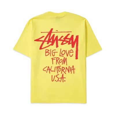 Stussy Big Love Tee "Lemon"