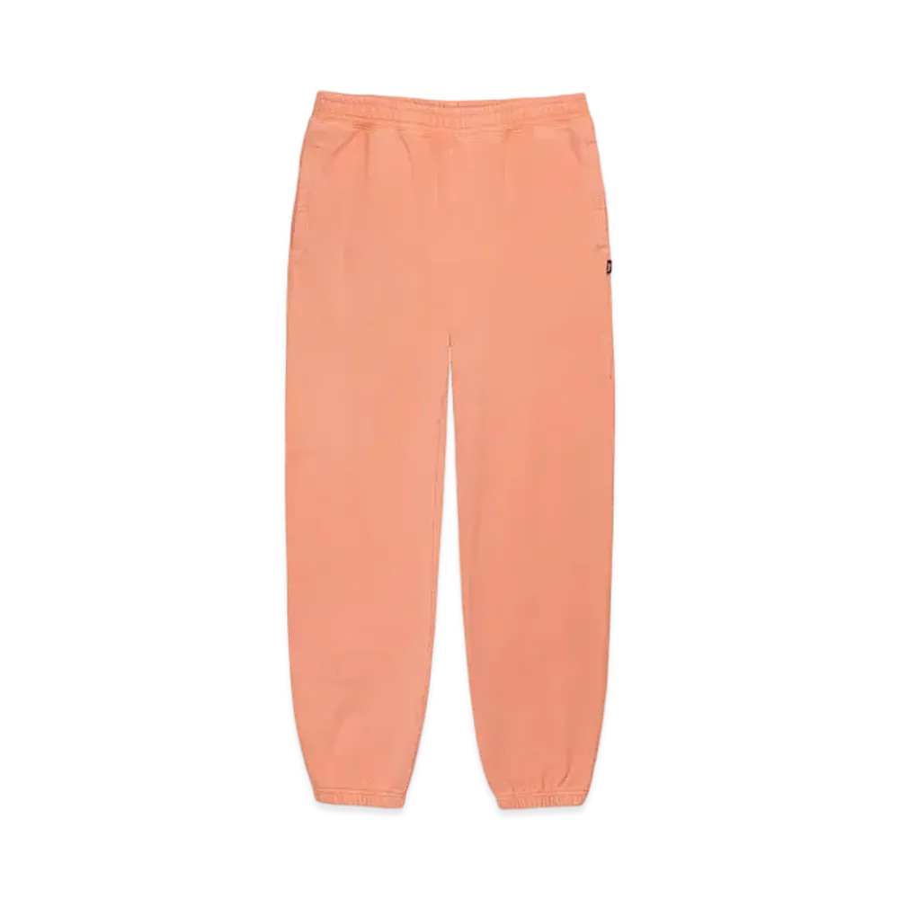 Stussy Pigment Dyed Fleece Pant "Coral"