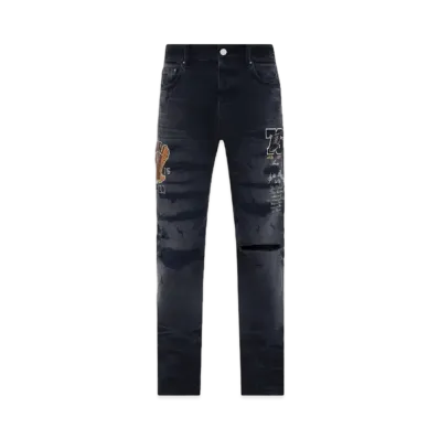 AMIRI Varsity Straight Jean "Faded Black"
