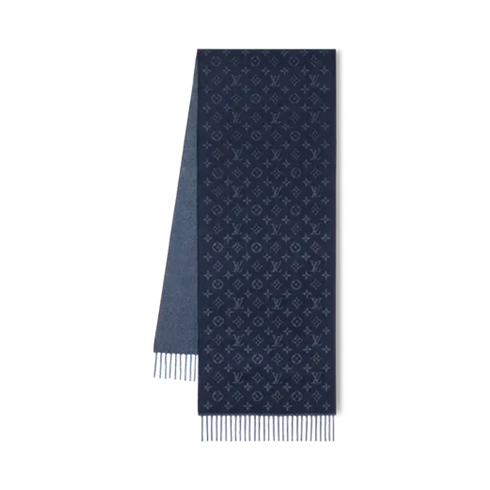 Louis Vuitton Scarf Monogram Gradient "Bleu Marine"