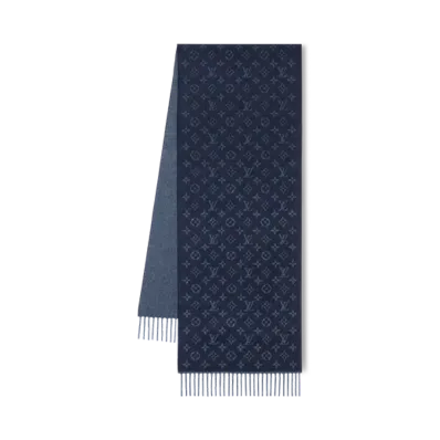 Louis Vuitton Scarf Monogram Gradient "Bleu Marine"