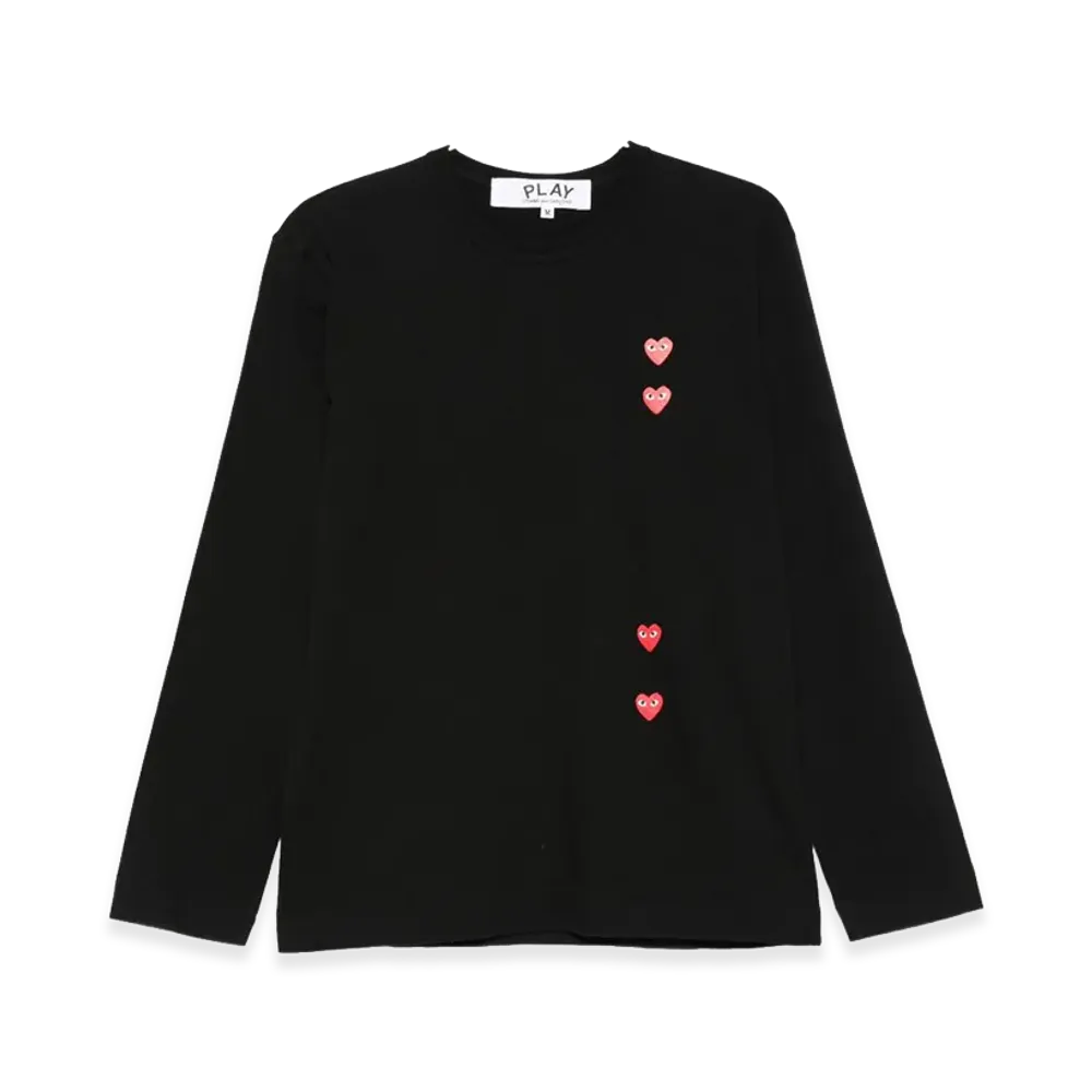 COMME des GARCONS Long Sleeve T-Shirts "Black"