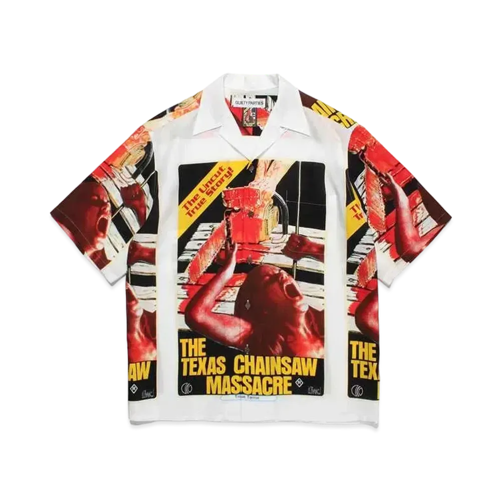 WACKO MARIA The Texas Chainsaw Massacre / Hawaiian Shirt "White"