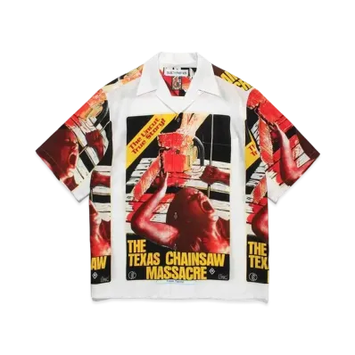 WACKO MARIA The Texas Chainsaw Massacre / Hawaiian Shirt "White"