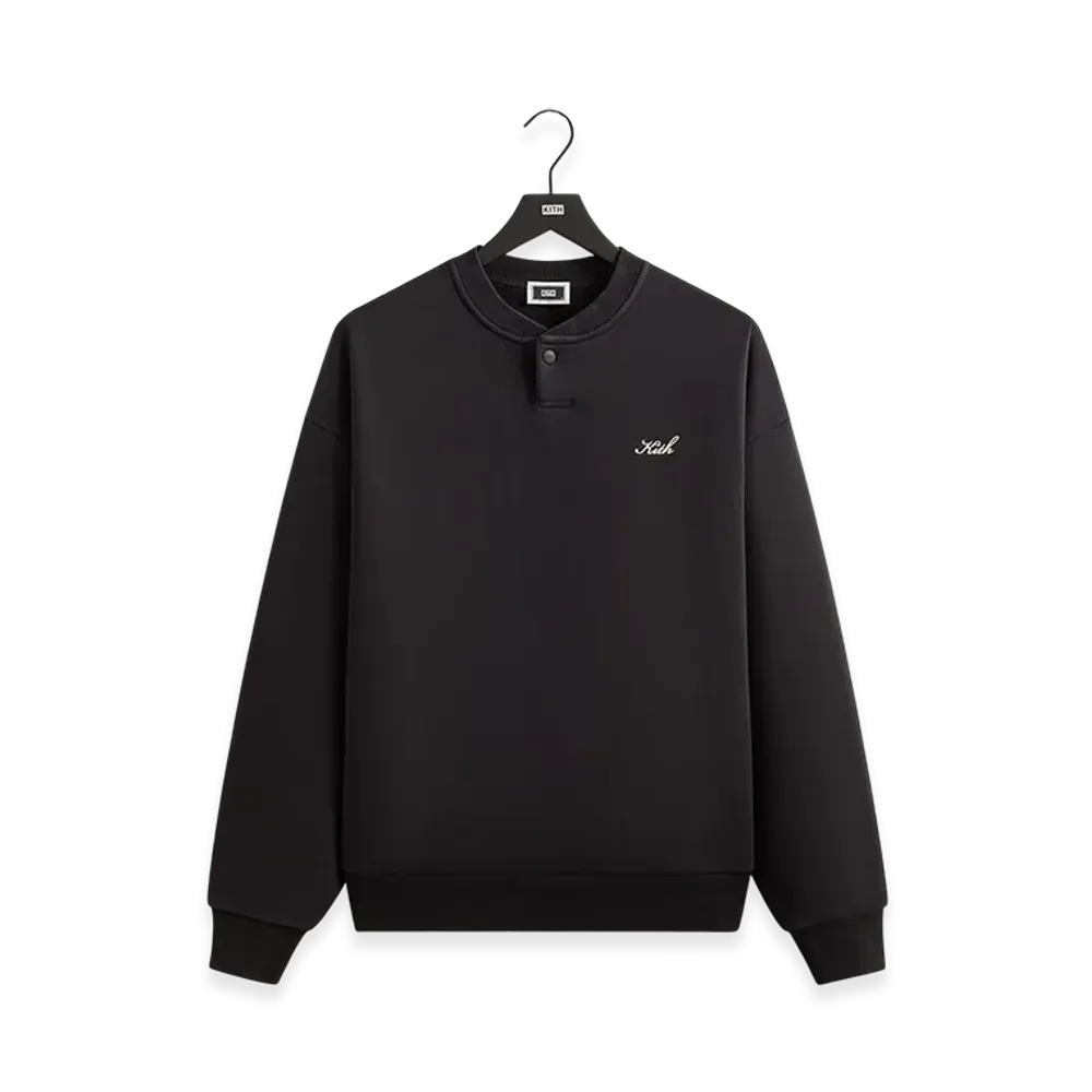 Kith Henley Nelson Pullover "Black"