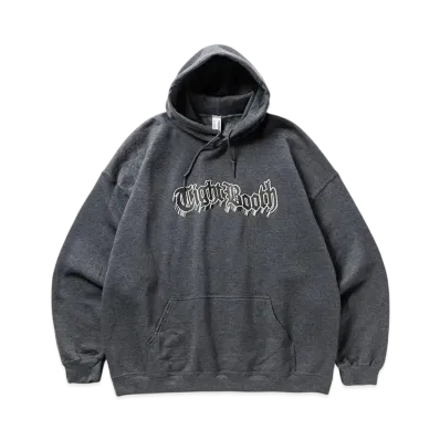 TIGHTBOOTH 3D Logo Hooded Sweat Shirt "Heather Gray"