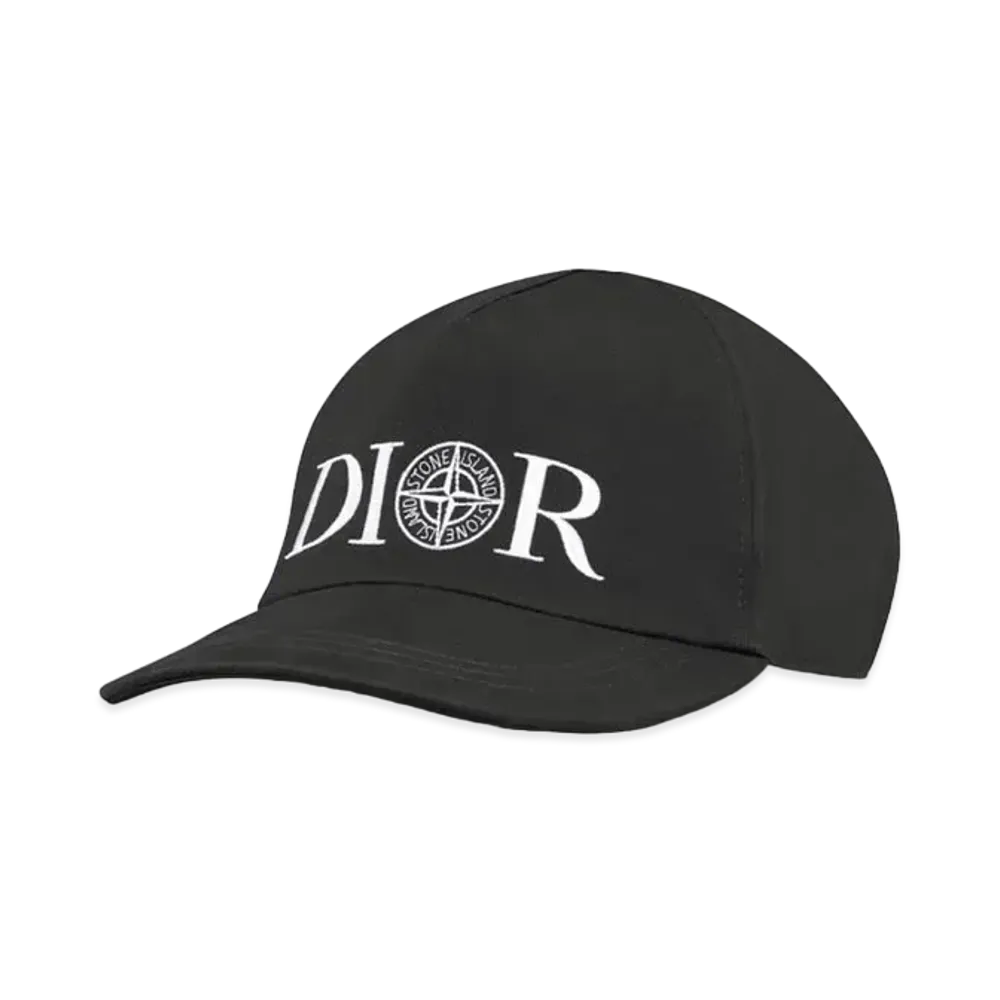 Dior x Stone Island Baseball Cap Technical Cotton "Black"