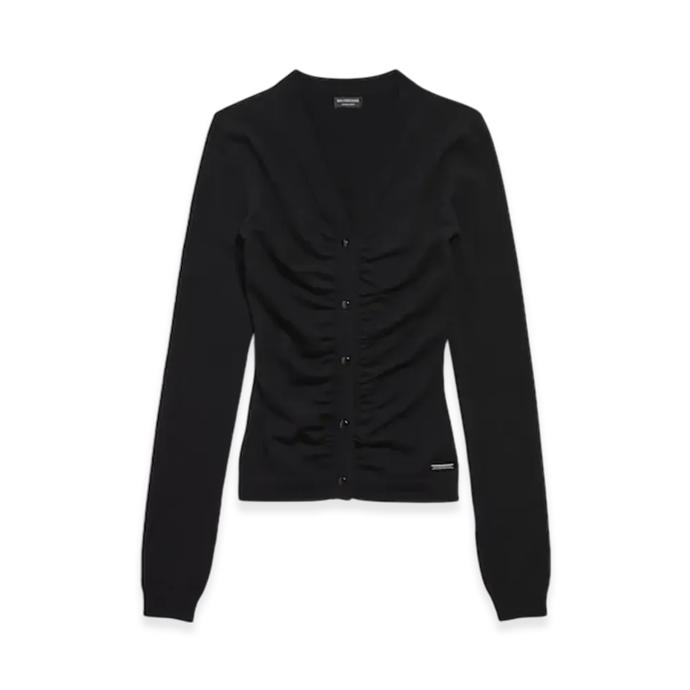 BALENCIAGA Women's Loosening Cardigan "Black"