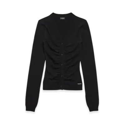 BALENCIAGA Women's Loosening Cardigan "Black"