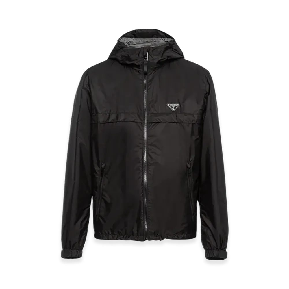 PRADA Re-Nylon Blouson Jacket "Black/Iron Grey"