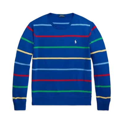 Polo Ralph Lauren Striped Spa Terry Sweatshirt "Blue"