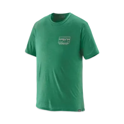 Patagonia Men's Cap Cool Merino Graphic Shirt "Green"