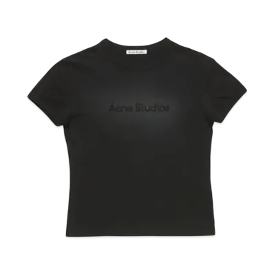 Logo T-Shirt Fitted Design "Black"