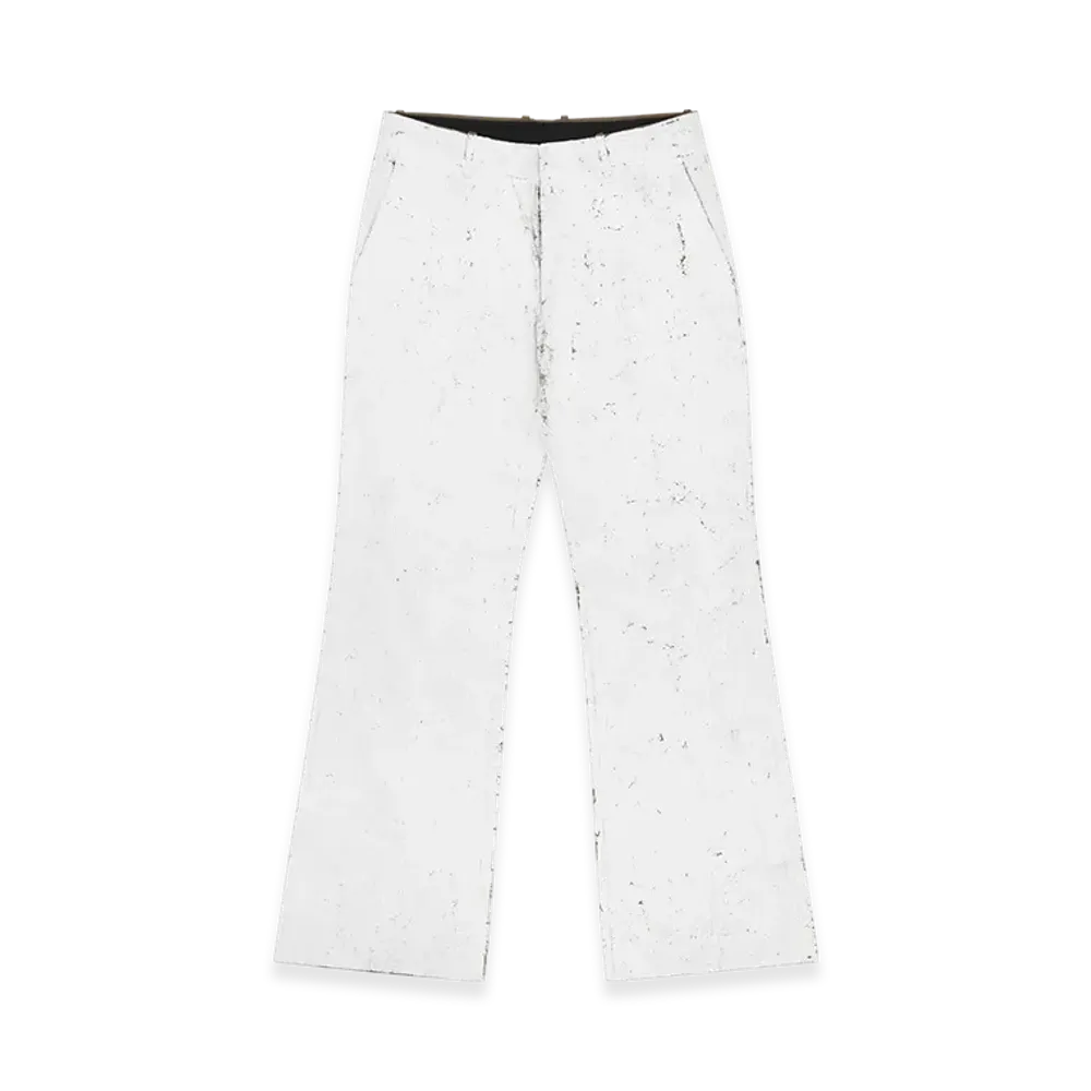 MM6 Maison Margiela Men's Painted White Trousers "White"