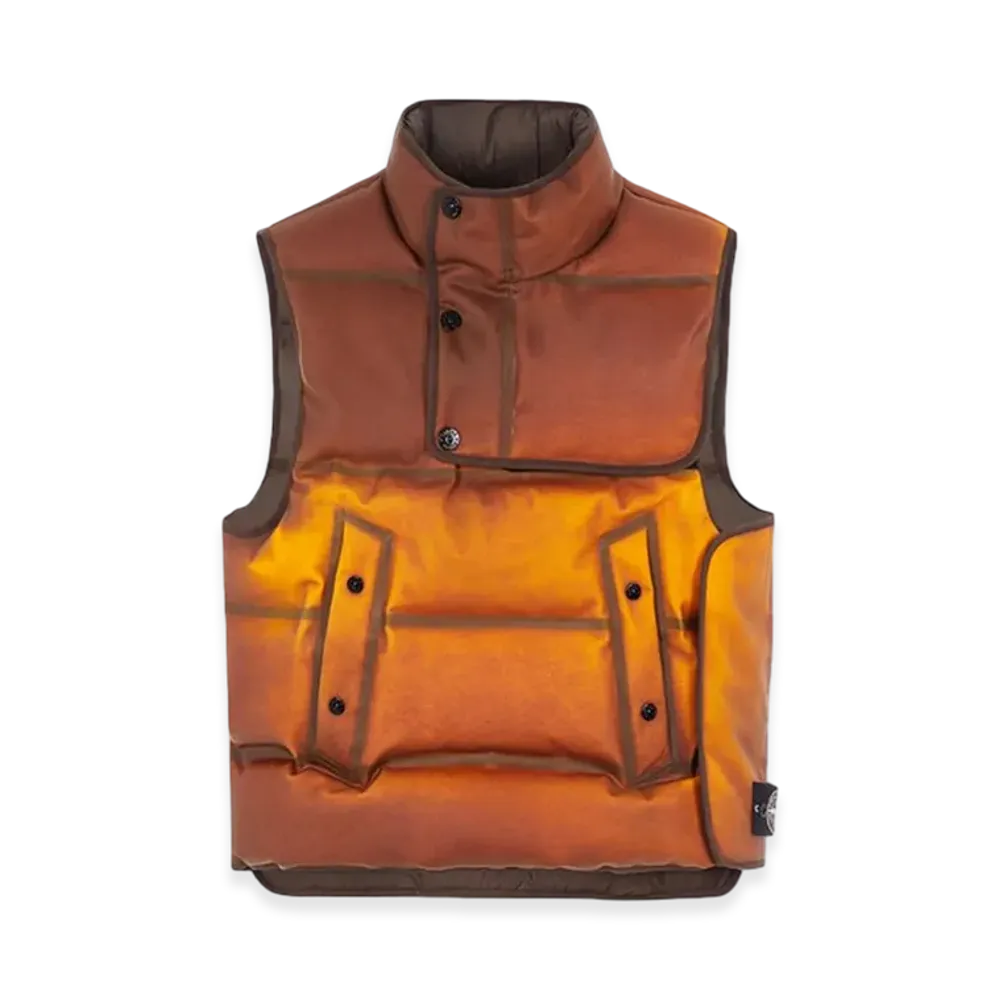 Stone Island G1399 Poly Strata Ice Jacket Down Vest - 23FW "Rust"