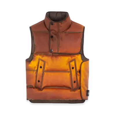 Stone Island G1399 Poly Strata Ice Jacket Down Vest - 23FW "Rust"