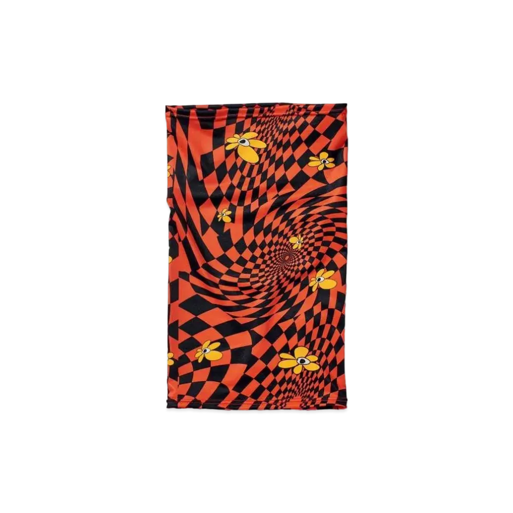 VANS x P.A.M (PERKS AND MINI) Spiral Checker Gaitor "Fluorescent Orange"