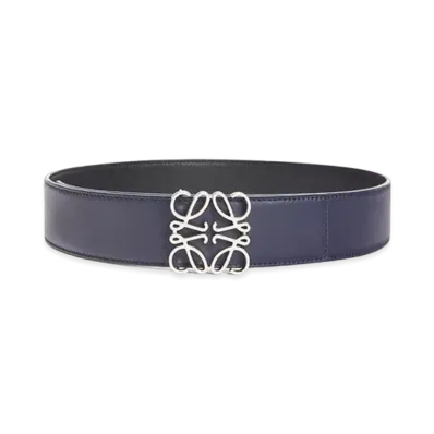 LOEWE Anagram Reversible Belt "Navy/Black/Palladium"