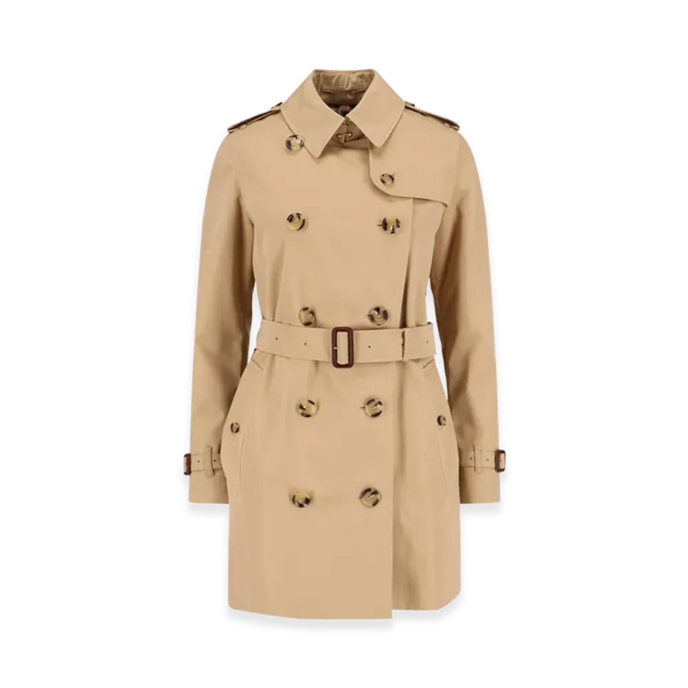 Burberry Women's Gabardine Heritage Kensington Trench Coat "Beige"