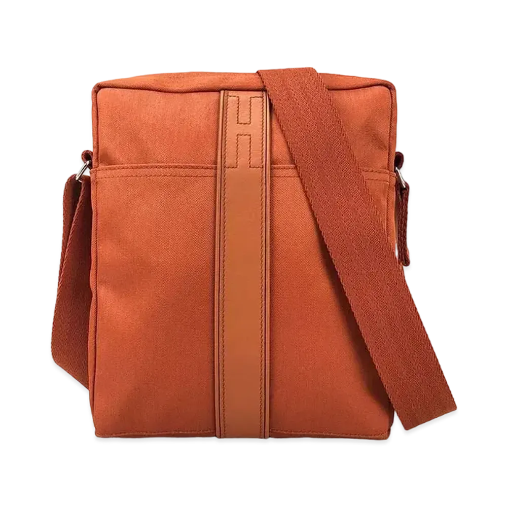 Hermes Acapulco Shoulder Bag NylonCanvas "Orange"