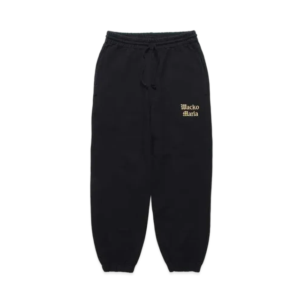 WACKO MARIA Washed Heavy Weight Sweat Pants "Black 1"