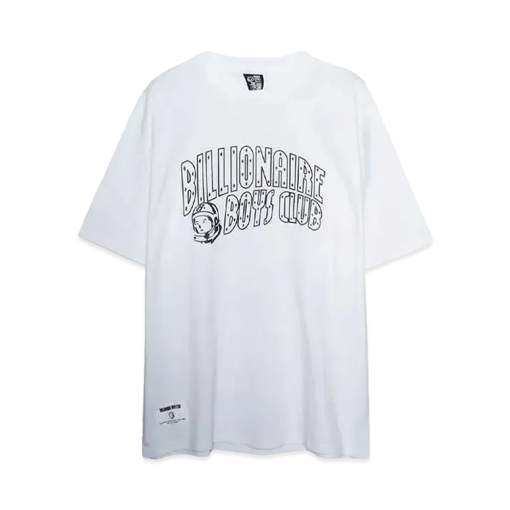 BILLIONAIRE BOYS CLUB COTTON T-SHIRT ARCH LOGO "WHITE"