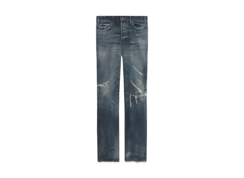 CELINE 90'S Jeans / Moonlight Wash Selvedge Denim "Moonlight Destroy Wash"