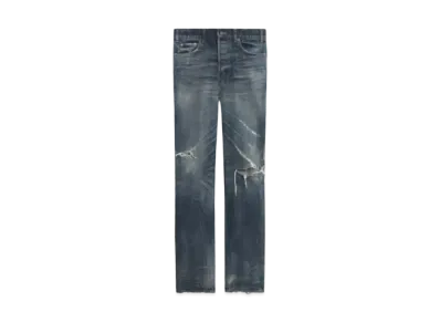 CELINE 90'S Jeans / Moonlight Wash Selvedge Denim "Moonlight Destroy Wash"