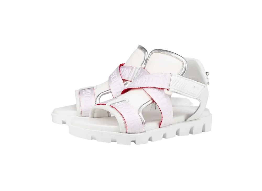 Christian Louboutin Velcrissimo "Bianco(White)/Silver"